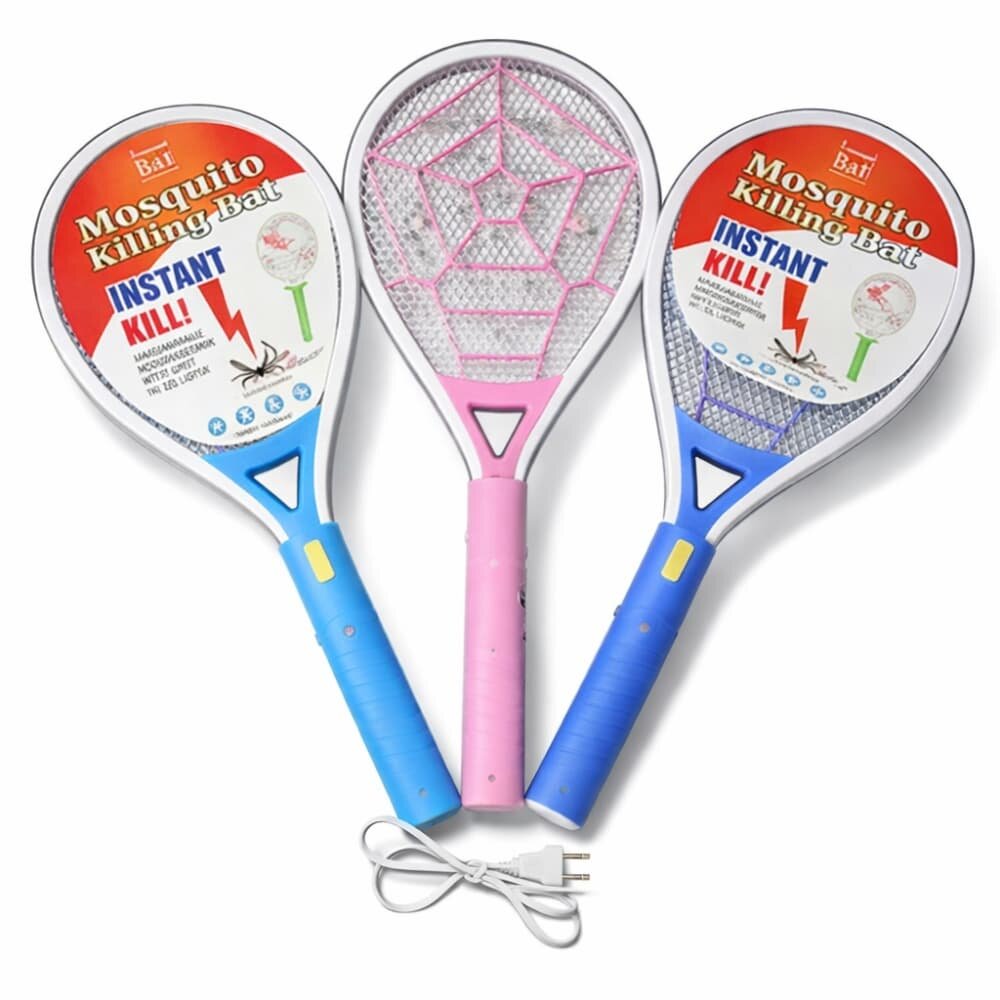 Picture of Rechargeable Mosquito Killer Racket with LED Light - Multicolor