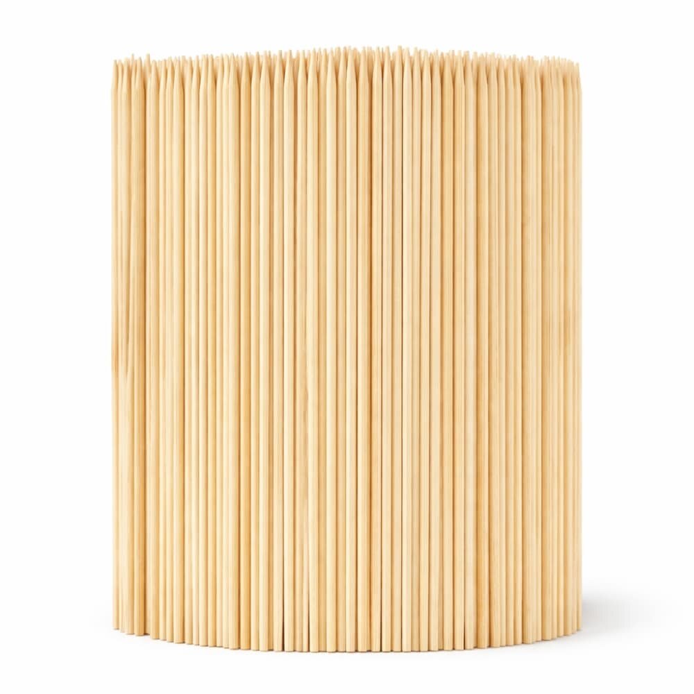 Picture of Bamboo BBQ Skewers 6 Inch 200pcs Kabab Grill Sticks 