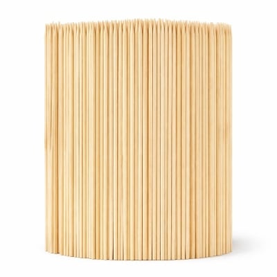 Picture of Bamboo BBQ Skewers 8 Inch 200pcs Kabab Grill Sticks - Multicolor