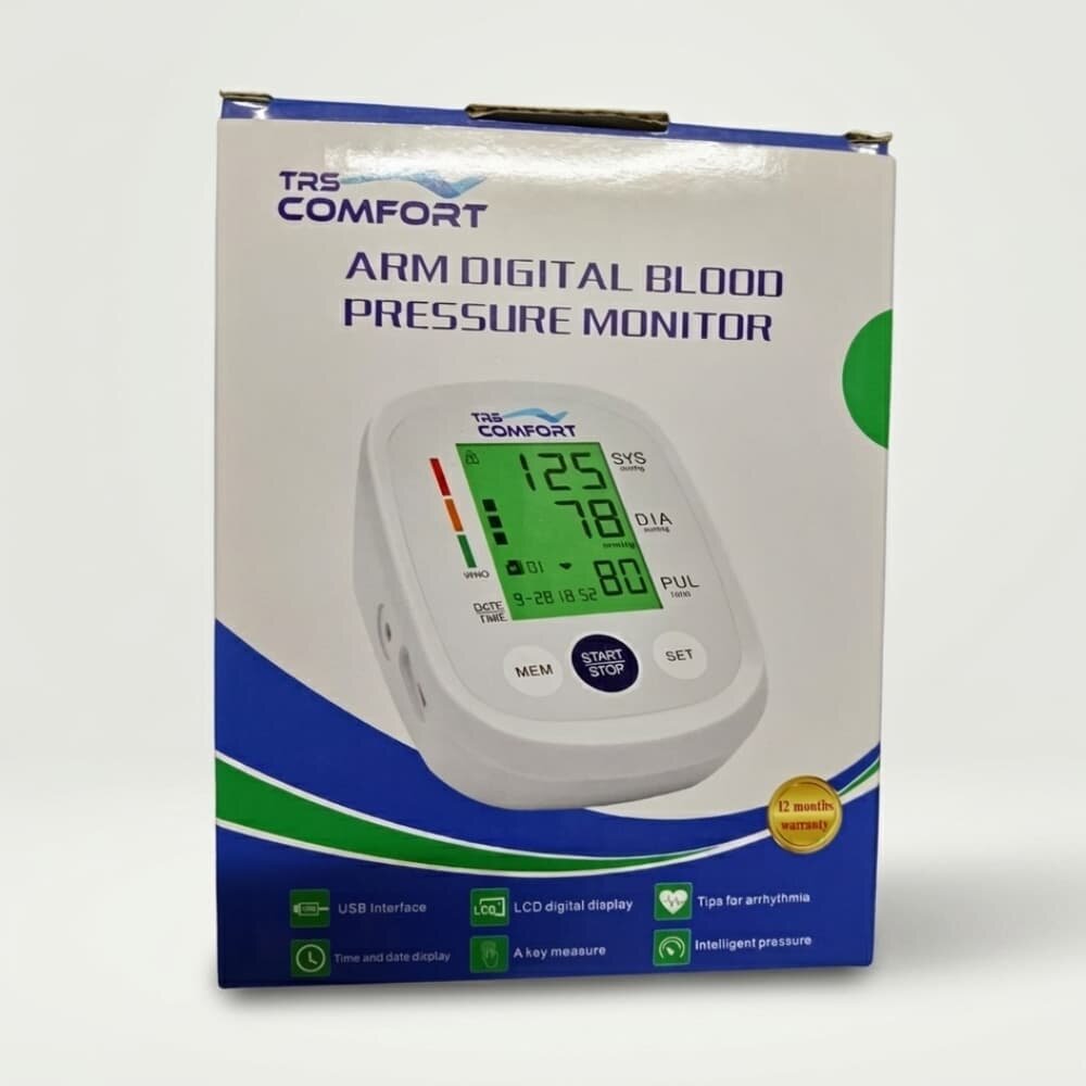 Picture of Voice Talking Digital Blood Pressure Monitor with Charger - Multicolor
