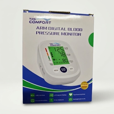 Picture of Voice Talking Digital Blood Pressure Monitor with Charger - Multicolor