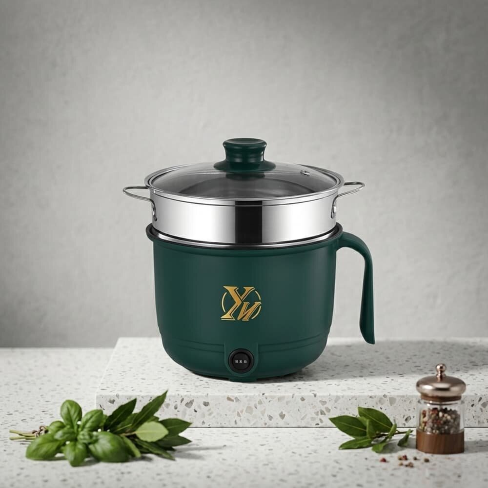 Picture of Electric Panci Non-Stick Mini Rice Cooker | Multifunction Cooking Pot - Multicolor