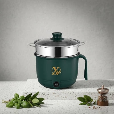 Picture of Electric Panci Non-Stick Mini Rice Cooker | Multifunction Cooking Pot - Multicolor