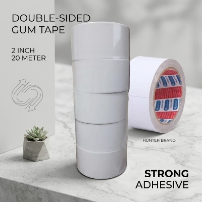 Picture of Double-Sided Gum Tape - 2 Inch 20 Meter - Strong Adhesive 1pcs 