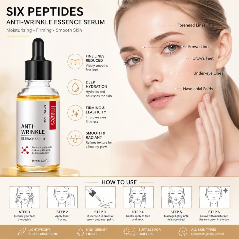 Picture of Images Six peptides anti-wrinkle essence serum liquid 30ml
