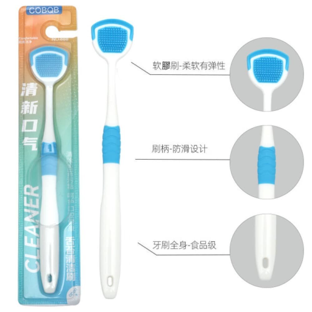Picture of Premium Silicone Tongue Cleaner & Scraper - Fresh Breath Oral Care Tool - 1pcs
