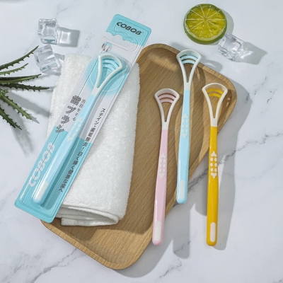 Picture of Premium Silicone Dual-Effect Tongue Scraper & Cleaner - 1pcs