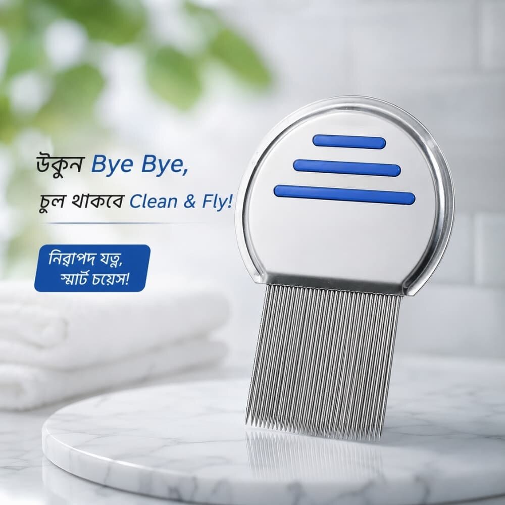 Picture of Professional Stainless Steel Lice and Nit Removal Comb