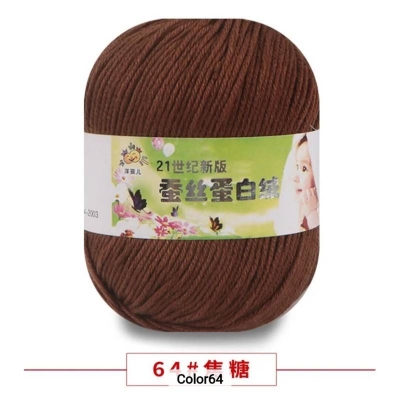 Picture of 50g Soft Yarn Silk Knitting Yarn Cotton Crochet Thread Yarn Tricot DIY Hand Knitting Baby Wool Sock Yarn Crochet Handmade Supply