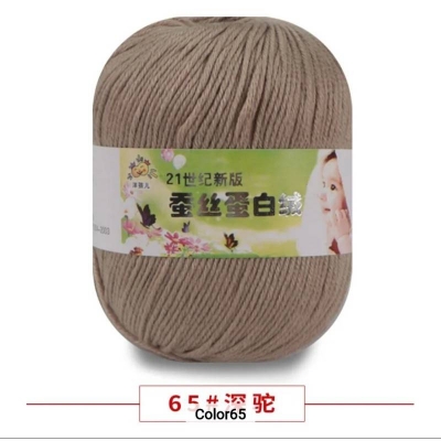 Picture of 50g Soft Yarn Silk Knitting Yarn Cotton Crochet Thread Yarn Tricot DIY Hand Knitting Baby Wool Sock Yarn Crochet Handmade Supply
