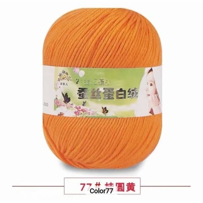 Picture of 50g Soft Yarn Silk Knitting Yarn Cotton Crochet Thread Yarn Tricot DIY Hand Knitting Baby Wool Sock Yarn Crochet Handmade Supply