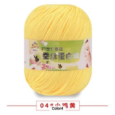 Picture of 50g Soft Yarn Silk Knitting Yarn Cotton Crochet Thread Yarn Tricot DIY Hand Knitting Baby Wool Sock Yarn Crochet Handmade Supply