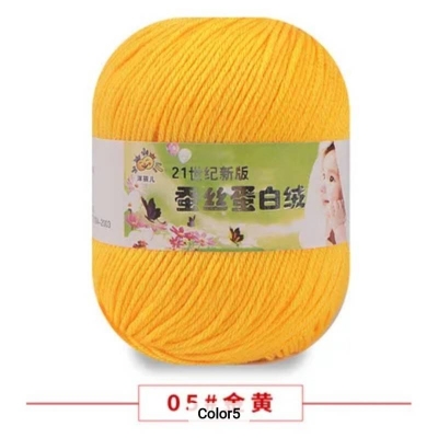 Picture of 50g Soft Yarn Silk Knitting Yarn Cotton Crochet Thread Yarn Tricot DIY Hand Knitting Baby Wool Sock Yarn Crochet Handmade Supply