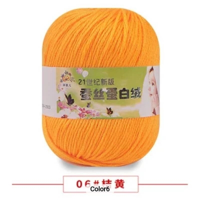 Picture of 50g Soft Yarn Silk Knitting Yarn Cotton Crochet Thread Yarn Tricot DIY Hand Knitting Baby Wool Sock Yarn Crochet Handmade Supply