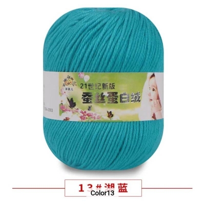 Picture of 50g Soft Yarn Silk Knitting Yarn Cotton Crochet Thread Yarn Tricot DIY Hand Knitting Baby Wool Sock Yarn Crochet Handmade Supply