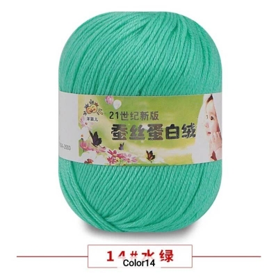 Picture of 50g Soft Yarn Silk Knitting Yarn Cotton Crochet Thread Yarn Tricot DIY Hand Knitting Baby Wool Sock Yarn Crochet Handmade Supply