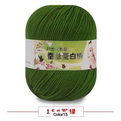 Picture of 50g Soft Yarn Silk Knitting Yarn Cotton Crochet Thread Yarn Tricot DIY Hand Knitting Baby Wool Sock Yarn Crochet Handmade Supply