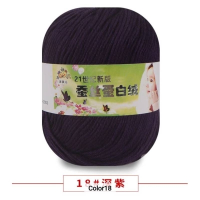 Picture of 50g Soft Yarn Silk Knitting Yarn Cotton Crochet Thread Yarn Tricot DIY Hand Knitting Baby Wool Sock Yarn Crochet Handmade Supply