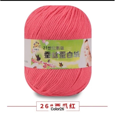 Picture of 50g Soft Yarn Silk Knitting Yarn Cotton Crochet Thread Yarn Tricot DIY Hand Knitting Baby Wool Sock Yarn Crochet Handmade Supply