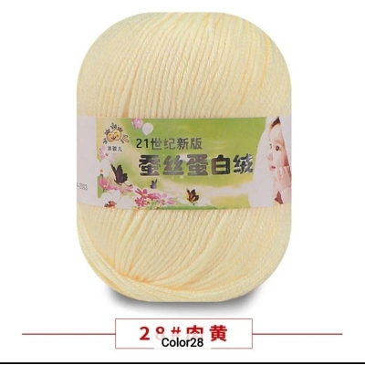 Picture of 50g Soft Yarn Silk Knitting Yarn Cotton Crochet Thread Yarn Tricot DIY Hand Knitting Baby Wool Sock Yarn Crochet Handmade Supply