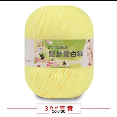 Picture of 50g Soft Yarn Silk Knitting Yarn Cotton Crochet Thread Yarn Tricot DIY Hand Knitting Baby Wool Sock Yarn Crochet Handmade Supply