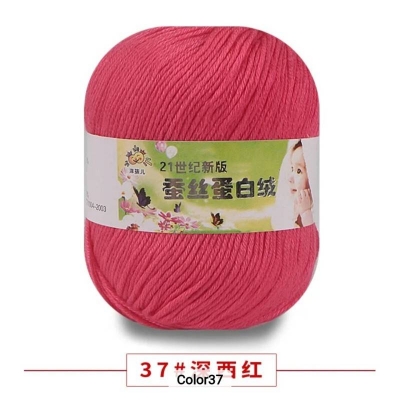 Picture of 50g Soft Yarn Silk Knitting Yarn Cotton Crochet Thread Yarn Tricot DIY Hand Knitting Baby Wool Sock Yarn Crochet Handmade Supply