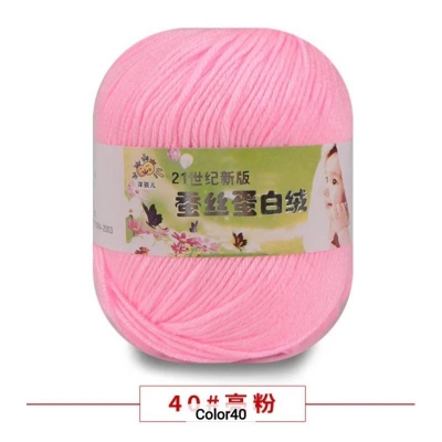 Picture of 50g Soft Yarn Silk Knitting Yarn Cotton Crochet Thread Yarn Tricot DIY Hand Knitting Baby Wool Sock Yarn Crochet Handmade Supply