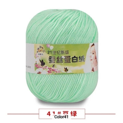 Picture of 50g Soft Yarn Silk Knitting Yarn Cotton Crochet Thread Yarn Tricot DIY Hand Knitting Baby Wool Sock Yarn Crochet Handmade Supply