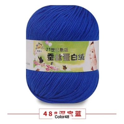 Picture of 50g Soft Yarn Silk Knitting Yarn Cotton Crochet Thread Yarn Tricot DIY Hand Knitting Baby Wool Sock Yarn Crochet Handmade Supply