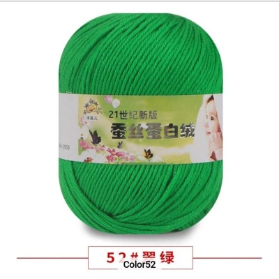 Picture of 50g Soft Yarn Silk Knitting Yarn Cotton Crochet Thread Yarn Tricot DIY Hand Knitting Baby Wool Sock Yarn Crochet Handmade Supply