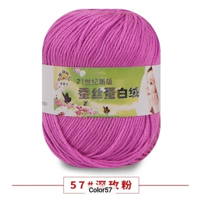 Picture of 50g Soft Yarn Silk Knitting Yarn Cotton Crochet Thread Yarn Tricot DIY Hand Knitting Baby Wool Sock Yarn Crochet Handmade Supply
