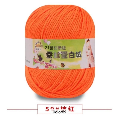 Picture of 50g Soft Yarn Silk Knitting Yarn Cotton Crochet Thread Yarn Tricot DIY Hand Knitting Baby Wool Sock Yarn Crochet Handmade Supply