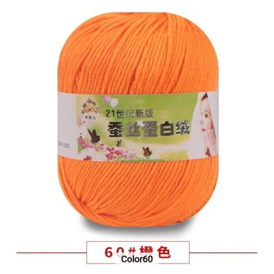Picture of 50g Soft Yarn Silk Knitting Yarn Cotton Crochet Thread Yarn Tricot DIY Hand Knitting Baby Wool Sock Yarn Crochet Handmade Supply