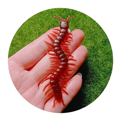 Picture of 10 Pcs Artificial Centipede Halloween Decoration Prop Insect Model April Fool Day Novel Fun Small Toy Simulated Centipede Trick Toys