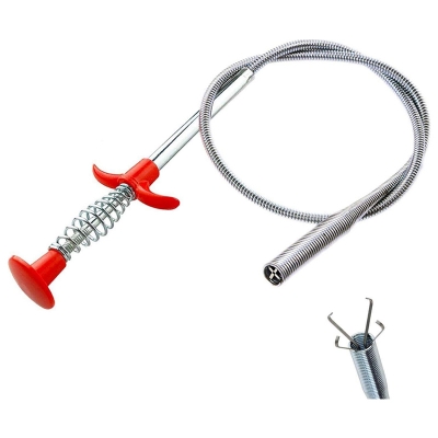 Picture of Pipe Bendable Sink Tub Bathroom Dredge Kitchen Cleaning Tools Spring Drain Clog Cleaner