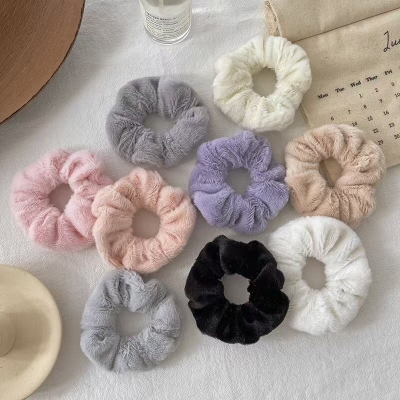 Picture of 3 Pcs Set Large Bamboo Soft Toweling Scrunchies Personalized Hairbands for Women Dry Hair with Style