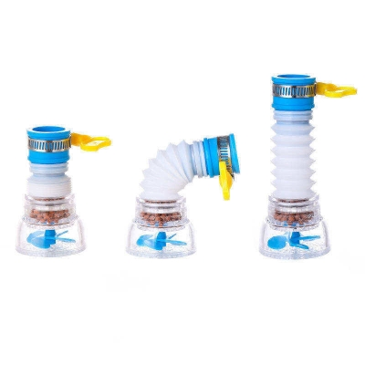 Picture of 360 Degree water filter Faucet Extender Water Saving Splash-proof Kitchen Faucets Water Filter Cartridge and Carbon Block