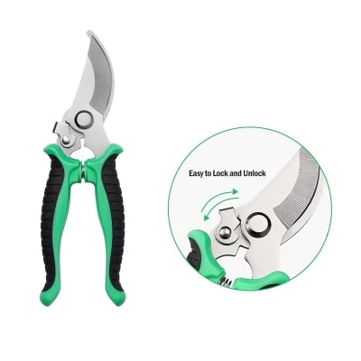 Picture of Best Quality eight Inch Stainless Steel Pruner Tree Plant Cutter Gardening Pruning Shear Trimming Pruning Scissors