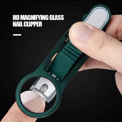 Picture of Magnifying Glass Nail Clippers Nail Clippers Elderly and Children Multifunctional Large Opening Pliers Nail Clippers