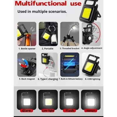 Picture of Mini Keychain Light USB Charging COB Work Light