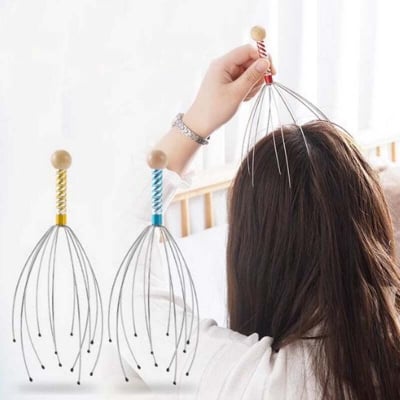 Picture of 1 Pcs Head Relax Massager Healing Neck Claw Massage Pain Relief Octopus Scalp Relax Spa Headache Stimulate Blood Circulate Scalp Relaxation Tool