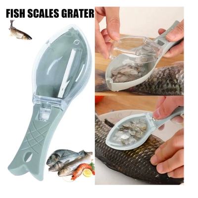 Picture of Fishing Scale Brush Graters Fish Skin Brush Scraping Fast Remove Fish knife Cleaning Peeler Fish Scaler Scraper