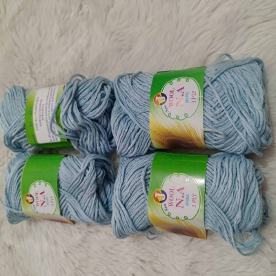Picture of High Quality Dyed 3 Ply N.A Brand Yarn 25g  Yarn  4 Pices For Crochet Weaving And Knitting-sky