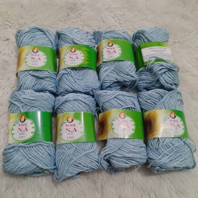 Picture of High Quality Dyed 3 Ply N.A Brand Yarn 25g  Yarn  8 Pices For Crochet Weaving And Knitting-sky