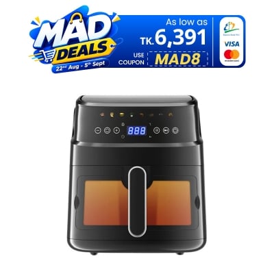 Picture of Miyako Touchscreen 6 Ltr Air Fryer with Digital Display Hot Air Fryer without Oil, Faster Preheating,  Easy Cleaning-AF-5012 ( 2 Years Offical Warranty)