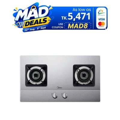Picture of Midea Q216 Double Gas Burner Body Made by Stainless Steel