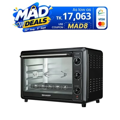Picture of Sharp EO-60K-3 Electric Oven ( 60L, Black ) - Convection With Rotisserie.