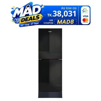 Picture of Whirlpool 278 Liter Refrigerator FreshMagic Pro Crystal Black