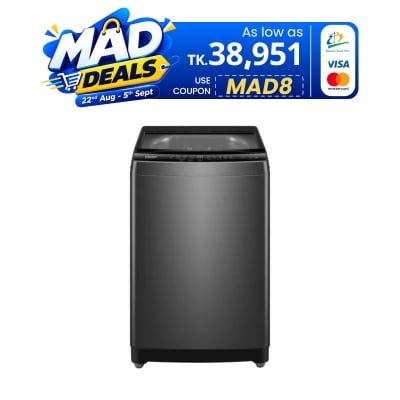 Picture of Haier 12KG Top Load Automatic Washing Machine With 3D Rolling Wash (HWM120-316S6)