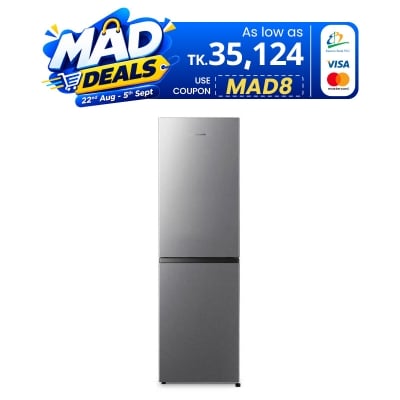 Picture of HISENSE 259 Liter Bottom Mount Frost Refrigerator Silver | RD31DC4SHA